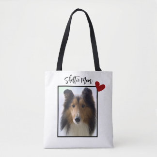 Bolsa Tote Shetland Sheepdog Photo Sheltie Mãe