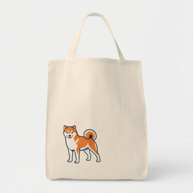 Bolsa Tote Shiba Inu ー Standing (Frente)