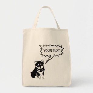 Bolsa Tote Shiba Inu China Cachorro Ano 2018 Algodão Tote Bag