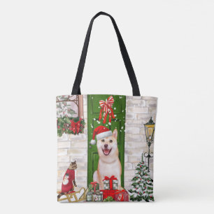 Bolsa Tote Shiba Inu Dog Natal