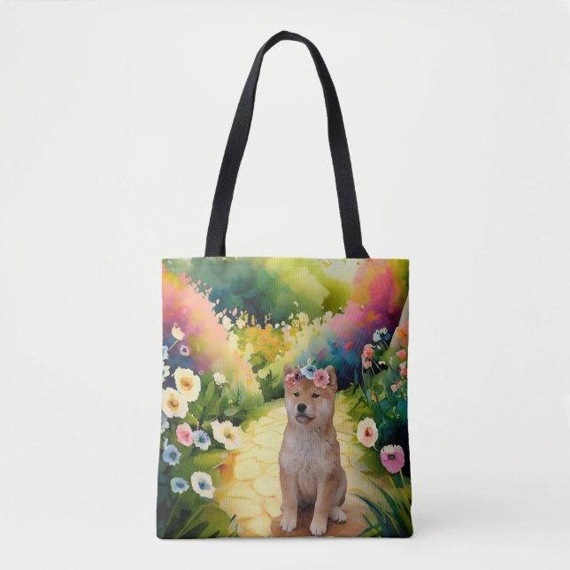 Bolsa Tote Shiba Inu Puppy (Frente)