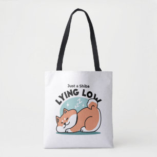 Bolsa Tote Shiba Inu Relaxa Arte: Apenas uma Shiba Mentira Ba