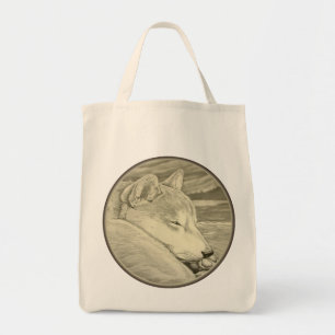 Bolsa Tote Shiba Inu Tote Bag Organic Dog Art Shopping Bags