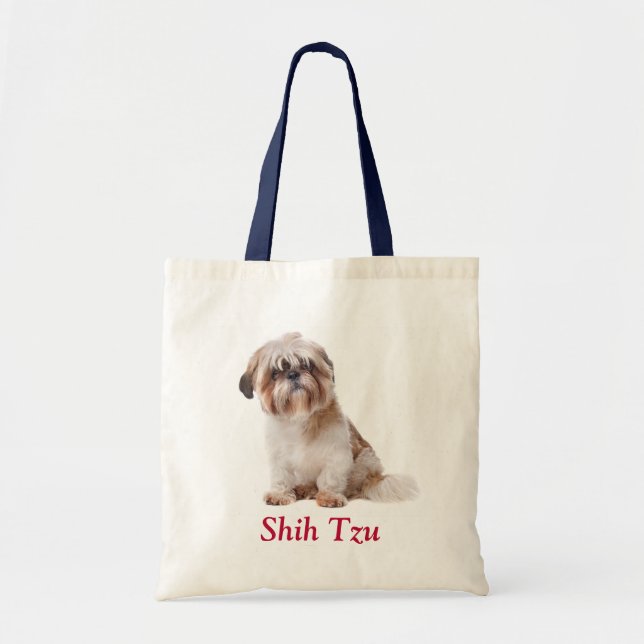 Bolsa Tote Shih Tzu Canvas De Orçamento De Tote Bag (Frente)