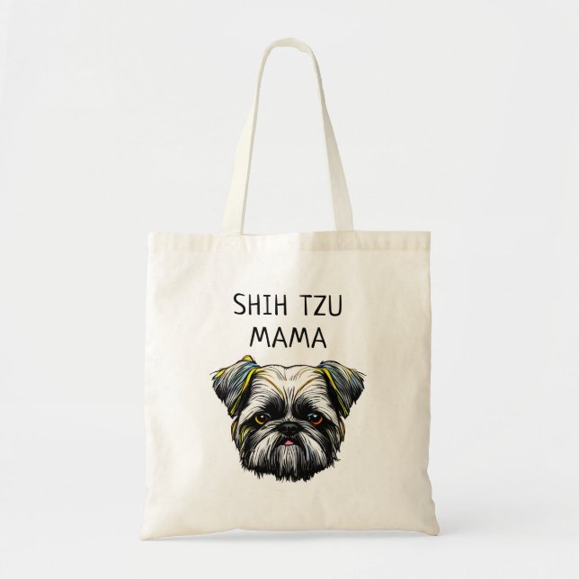 Bolsa Tote Shih Tzu Mama (Frente)