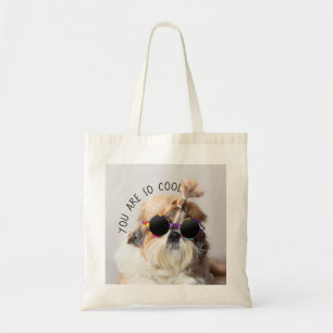 Bolsa Tote Shih Tzu Você é tão Legal e divertido Óculos de so