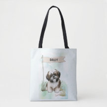 Shih Tzu Watercolor Personalized Dog