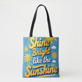 Bolsa Tote Shine Bright Daily - Citação Radiante