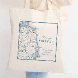 Bolsa Tote Shituate Massachusetts Map Elegant Weding Welcome