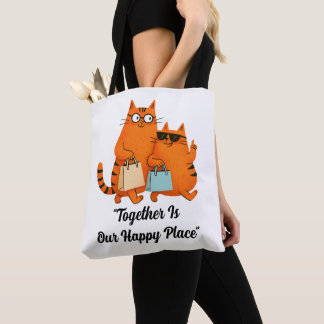 Bolsa Tote Shopping Day Cat Love