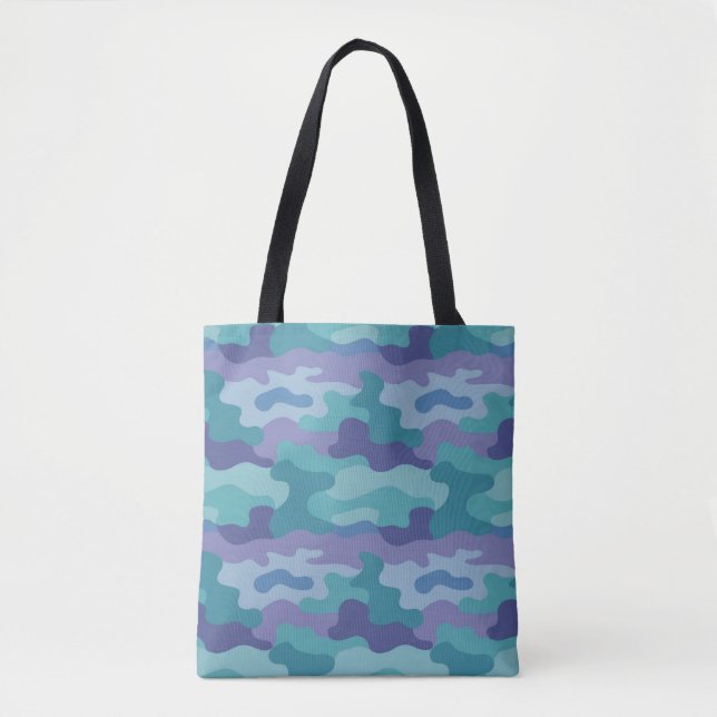 Bolsa Tote Shoulder Lavanda de Teto Azul (Frente)