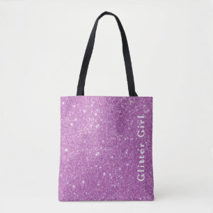 Bolsa Tote Show de Menina Brilho Rosa Mostre Seus Glamours Fa