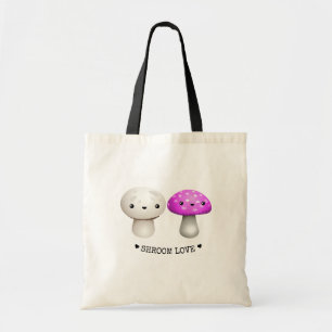 Bolsa Tote Shroom Love   Kawaii   Tote Bag