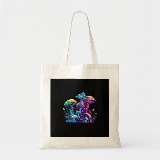 Bolsa Tote Shroom Místico - Whimsigoth E Witchcore Wonderl (Frente)