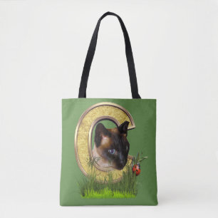 Bolsa Tote Siamese-Capital-Monograma - letra C