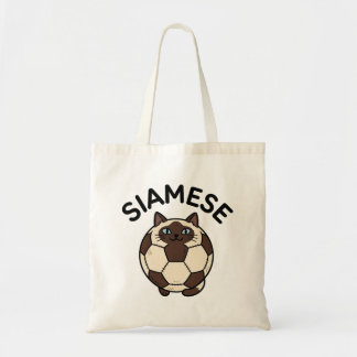 Bolsa Tote Siamese cat soccer ball