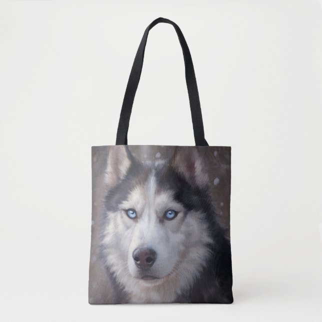 Bolsa Tote Siberian Husky (Frente)