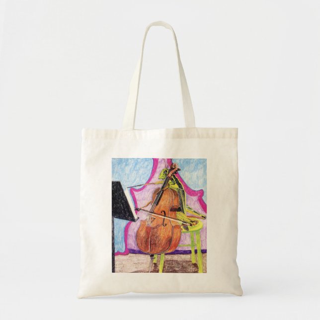 Bolsa Tote Siegfried joga o violoncelo (Frente)