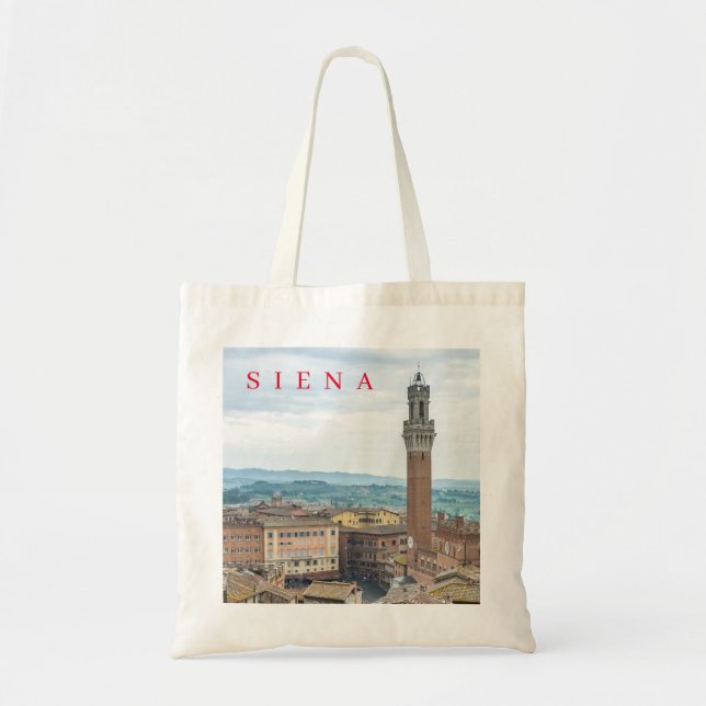 Bolsa Tote Siena Piazza del Campo vê o saco (Frente)