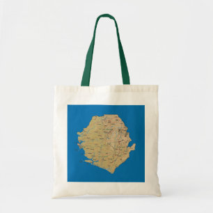 Bolsa Tote Sierra Leone Map Bag