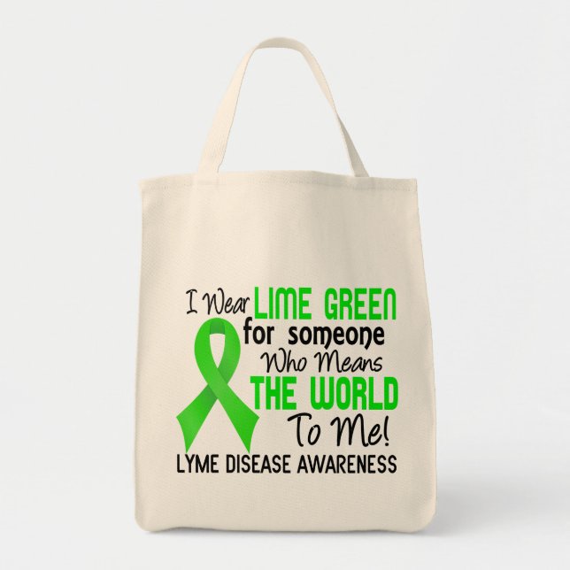 Bolsa Tote Significa-me o mundo doença de 2 Lyme (Frente)