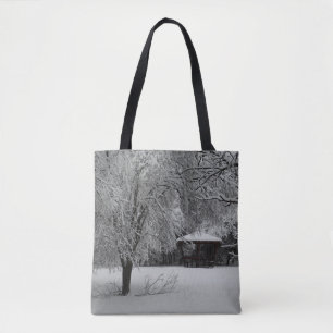 Bolsa Tote Silêncio de inverno personalizado sobre a Impressã
