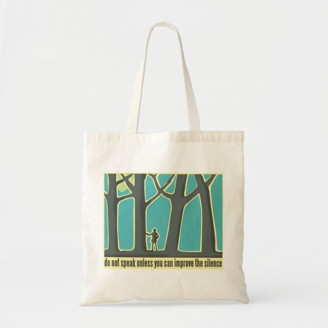 Bolsa Tote Silêncio em Floresta (Frente)