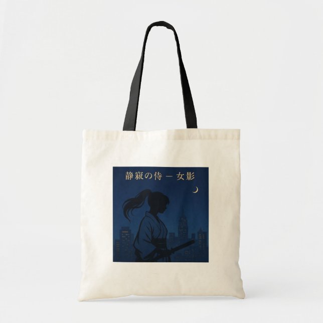 Bolsa Tote Silent Samurai – The Feminine Shadow: Urban Night (Frente)