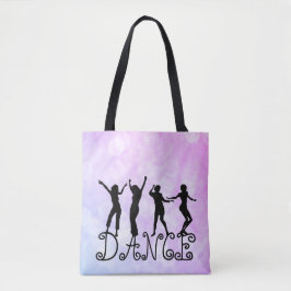 Bolsa Tote Silhouette Dancers Bokeh Dance
