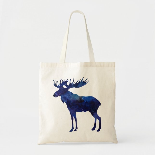 Bolsa Tote Silhouette de Moose Azul (Frente)