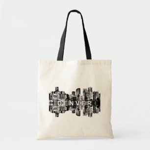 Bolsa Tote Silhueta da paisagem de Denver