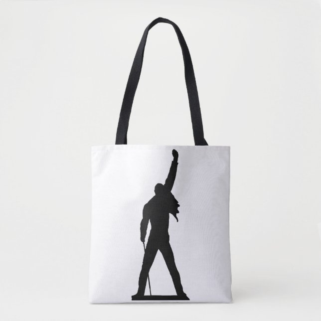Bolsa Tote Silhueta da Pose de Freddie Mercury (Frente)