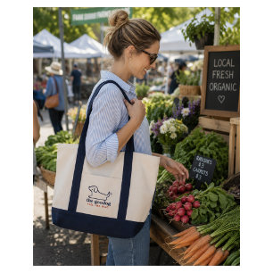 Bolsa Tote Silhueta de Cachorro Azul Marinho Diver