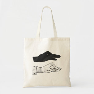 Bolsa Tote Silhueta de Mão de Pato