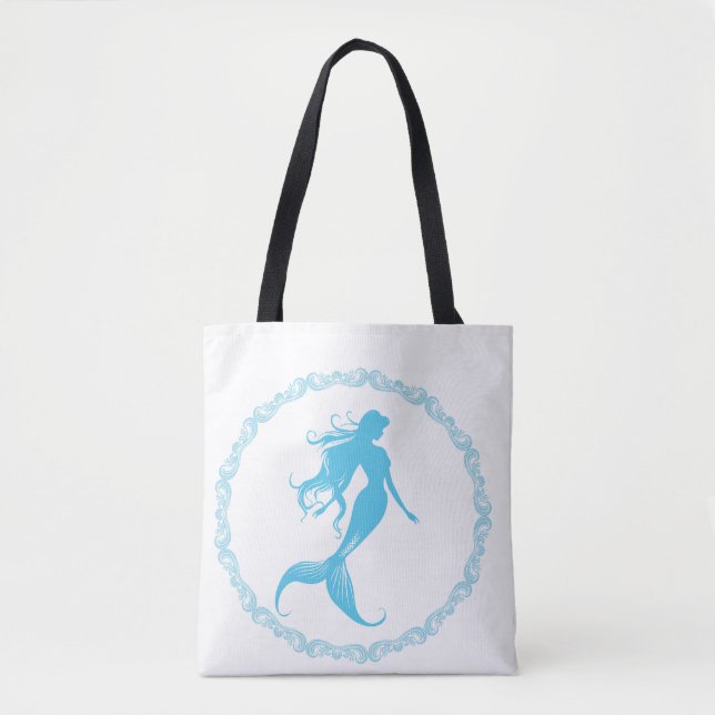 Bolsa Tote Silhueta de Sereia (Frente)