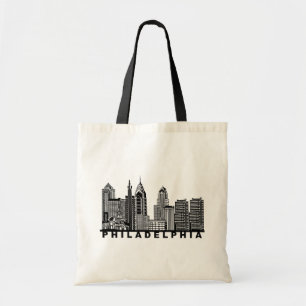 Bolsa Tote Silhueta do horizonte de Filadélfia