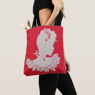 Bolsa Tote silhueta vitoriana bonito