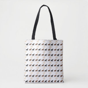 Bolsa Tote silhuetas da cor de labrador retriever