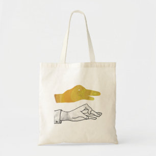 Bolsa Tote Silhute Mão Amarelo