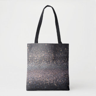 Bolsa Tote Silver Glitter: Natal Preto
