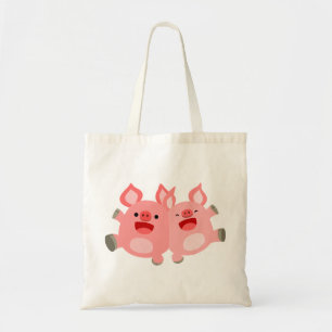 Bolsa Tote SIM! Bag Porcos de Cartoon Bonitos