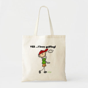 Bolsa Tote SIM Eu Amo Camisetas e Presentes de Golfe