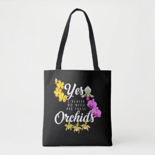 Bolsa Tote Sim, eu realmente preciso de todas essas orquídeas