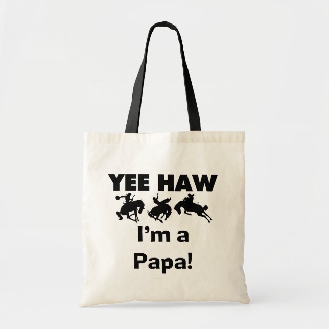 Bolsa Tote Sim Haw, sou um Papa T-shirts e GIfts (Frente)