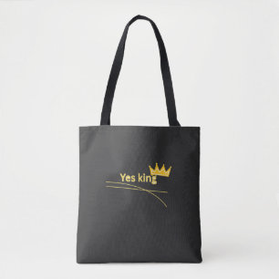 Bolsa Tote Sim Rei Coroa Meme Engraçado