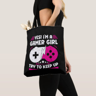 Bolsa Tote Sim, sou uma garota de jogos Engraçada, jogando ga