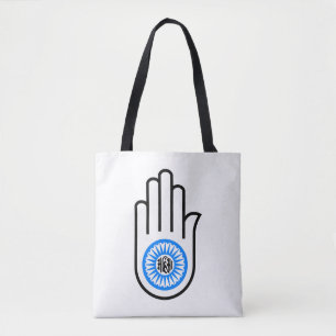 Bolsa Tote Símbolo Ahimsa Hinduísta Budista Jainista Jainismo