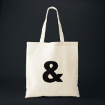 Bolsa Tote Símbolo Ampersand<br><div class="desc">Esta é a sua bolsa de companhia diária perfeita. É durável,  fofo,  na moda,  espaçoso e é lindamente feito. Este símbolo personalizado de Ampersand monograma fofo vintage tote bag é a melhor ideia de presente para qualquer um.</div>