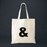 Bolsa Tote Símbolo Ampersand<br><div class="desc">Esta é a sua bolsa de companhia diária perfeita. É durável, fofo, na moda, espaçoso e é lindamente feito. Este símbolo personalizado de Ampersand monograma fofo vintage tote bag é a melhor ideia de presente para qualquer um.</div>