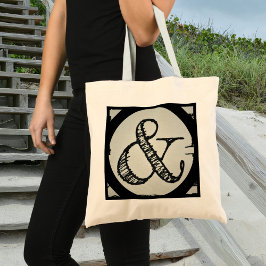 Bolsa Tote Símbolo Ampersand - Típica preta